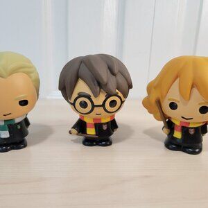 Bundle of 3 Headstart Loose 4" Vinyl Figures: Harry Potter, Draco & Hermoine EUC